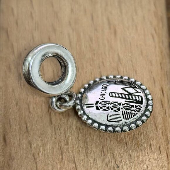 Pandora Chicago Exclusive Charm Pendant, S925 Silver Bracelets - Picture 3 of 4